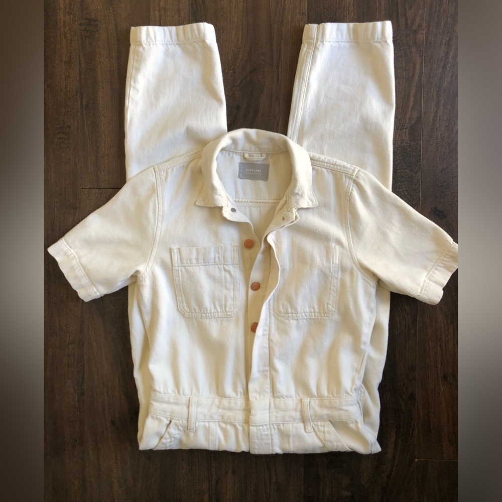 Everlane Kids Cream Short-Sleeve Pajama Set